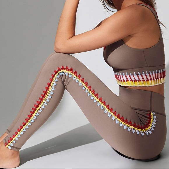 Carbon38 Pants - Carbon38 High Rise Crochet Yoga Leggings
